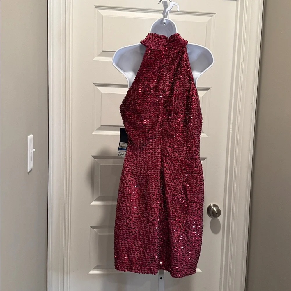 Rachel Roy‎ Sequin Halter Dress XL NWT Party Cocktail Holiday Glam